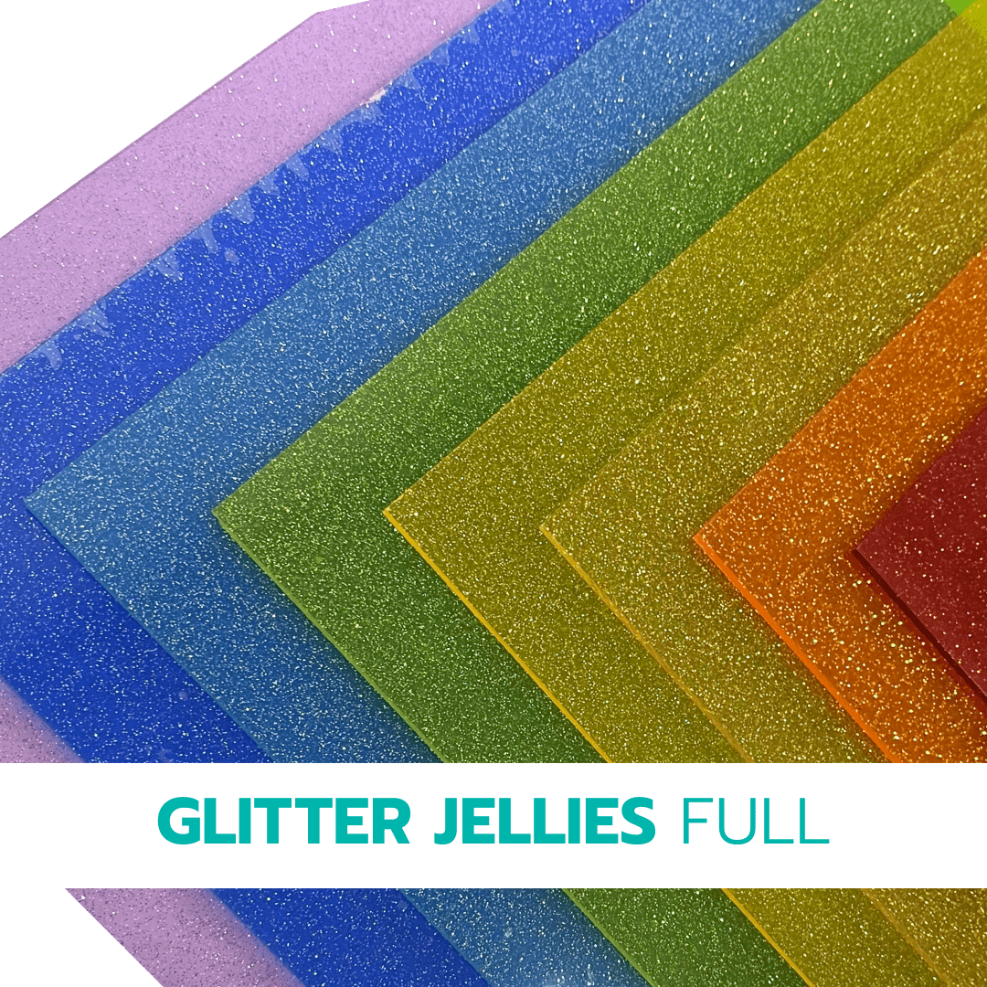 Glitter Jellies Cast Acrylic Sheets | 1/8" | 48" X 96" - Acrylic Sheets